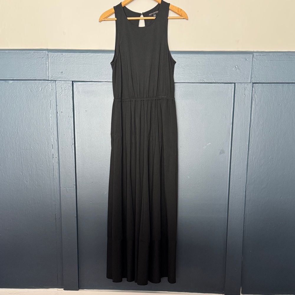 Women's Banana Republic Black Sleeveless Maxi Dress size Medium